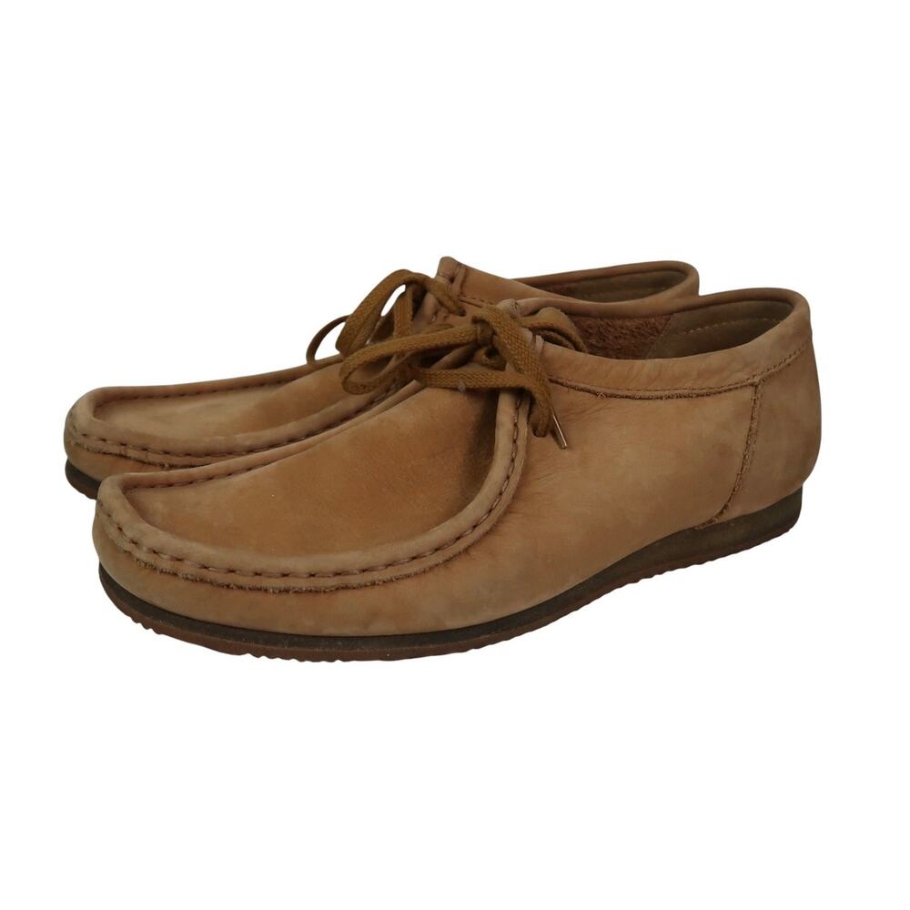 Clarks Shacre II Run Shoes Dark Tan Suede Leather Lace-Up Mens 7.5
